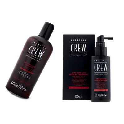 American Crew kit anticaduta shampoo + trattamento Leave- In